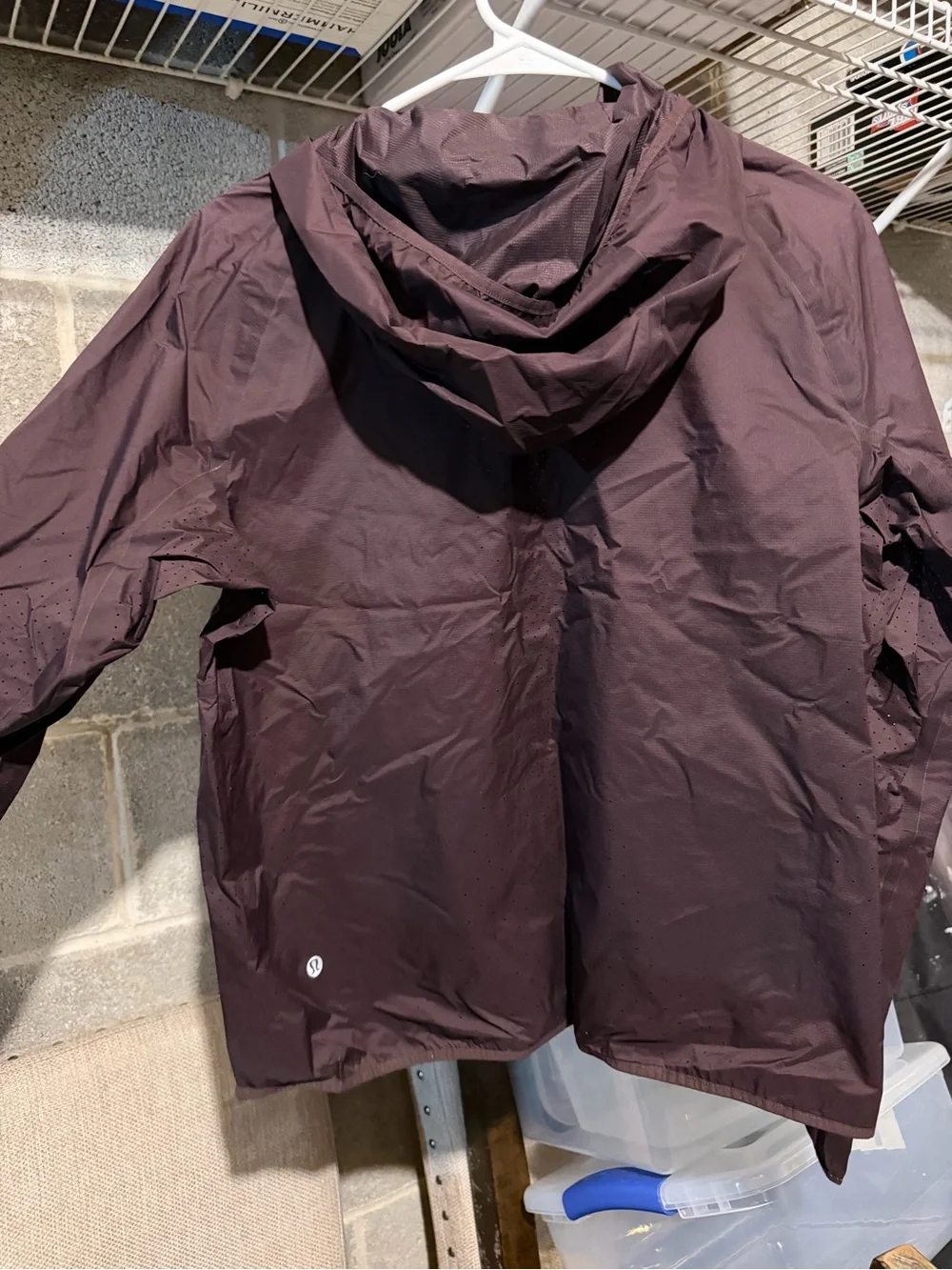 lululemon athletica Maroon Hooded Lightweight Jacket
